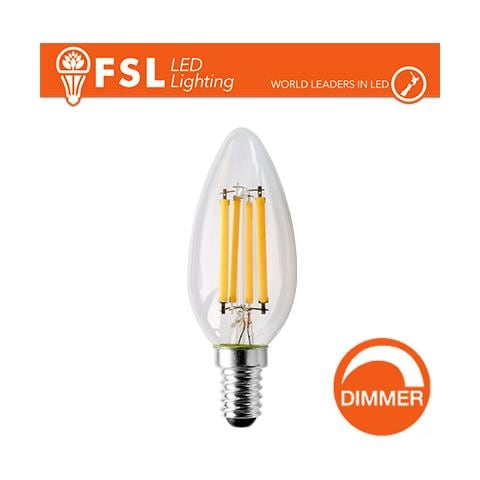 Lampada Filamento Oliva - 4w 4000k E14 Dimmerabile - Foto 1